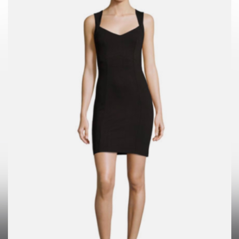 French Connection Lula BodyCon Dress Black Size 8 NWT